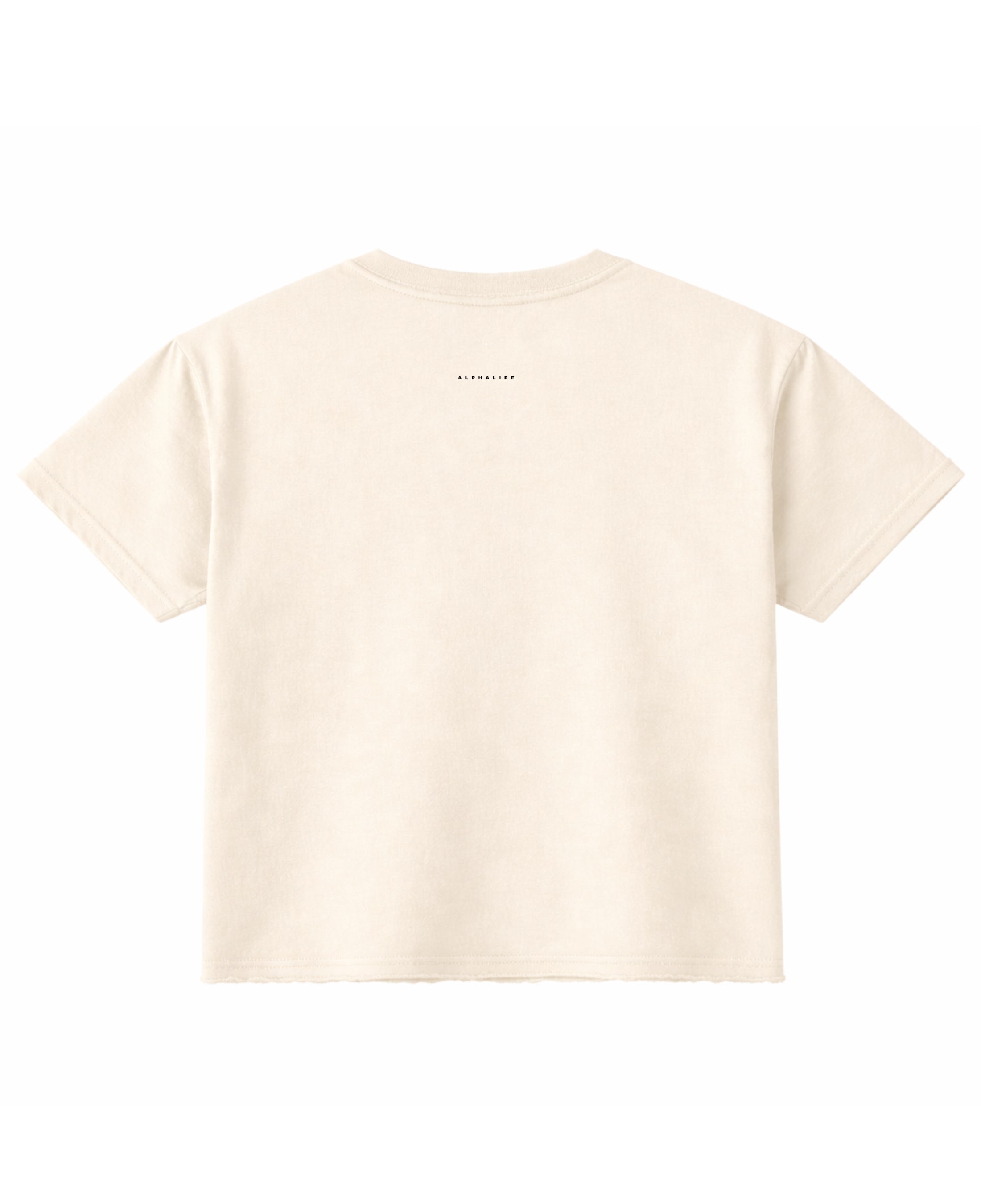 Off White Boxy Fit T-shirt Back Design